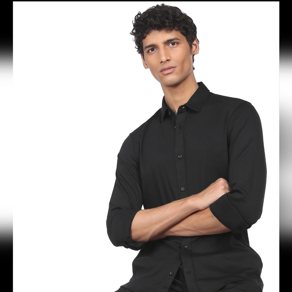 Calvin Klein Slim Fit Cotton  Shirt Size M